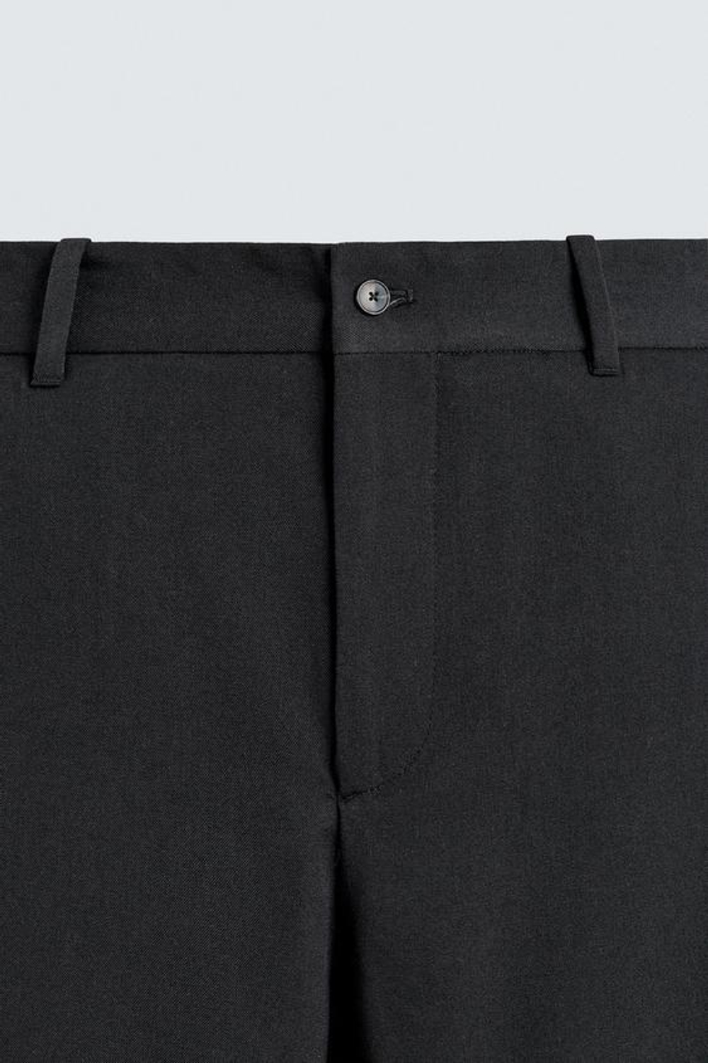 ZARA КОСТЮМНЫЕ БРЮКИ ИЗ ШЕРСТИ, СИНИЙ