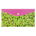 Папка д/документов на кнопке 26x14см 1 отд. "Авокадо паттерн" (Феникс+)