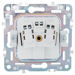 SKANDY Розетка с заземлением без защитных шторок 16А SK-R05S серебряный IEK