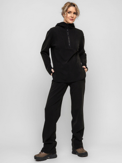 Брюки спортивные с утяжкой внизу, женские, цвет "Чёрная скала"