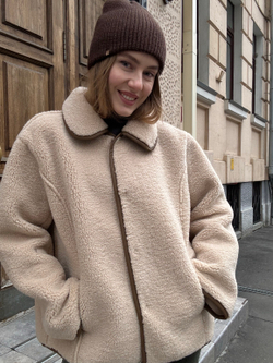 Дубленка Тэдди Элит бежевый