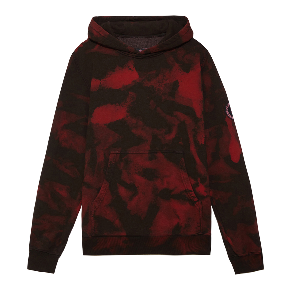 Hoodie City Camo Red Black Patch Logo