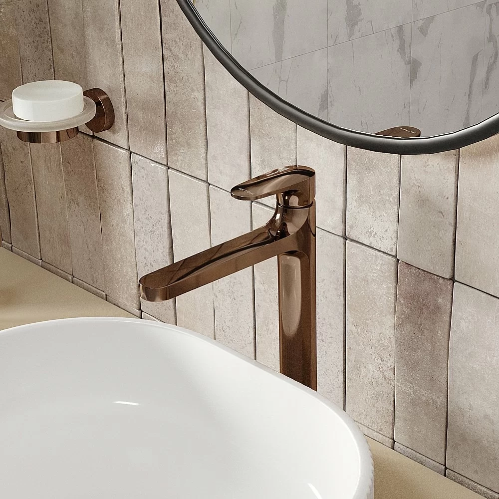 Смеситель для раковины WasserKRAFT Asphe 7700 7703H розовое золото