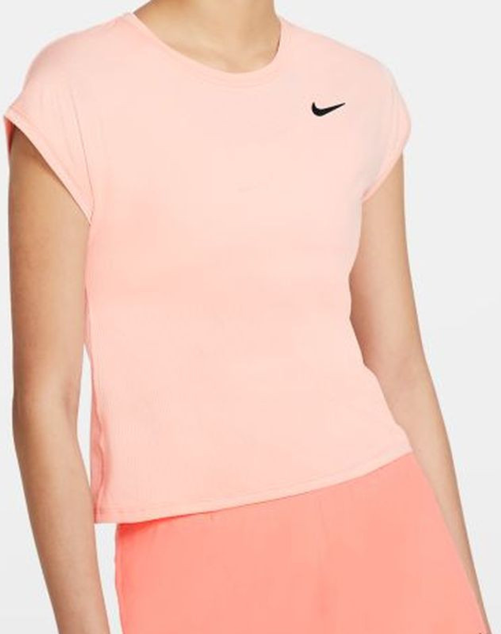 Женская теннисная футболка Nike Court Dri-Fit Victory Top SS Plus Line W - Оранжевый