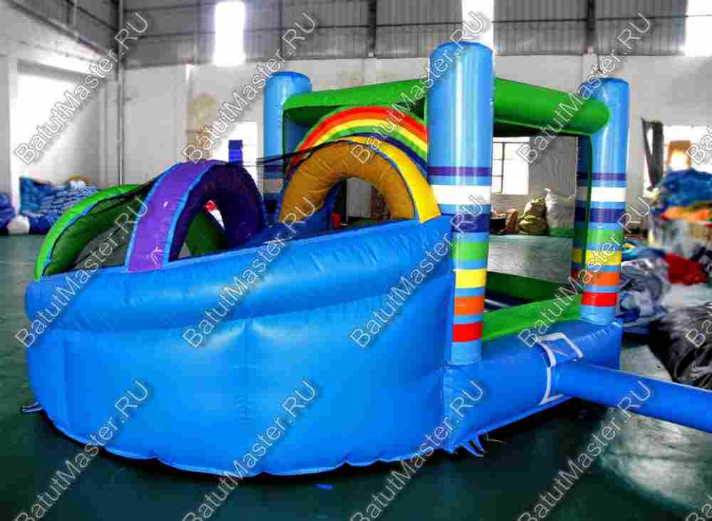 Детский надувной батут "Радужный"