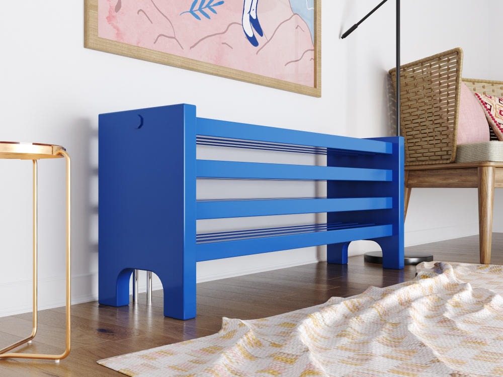 Горизонтальные дизайн-радиаторы Q500 1250мм с боковым подключением