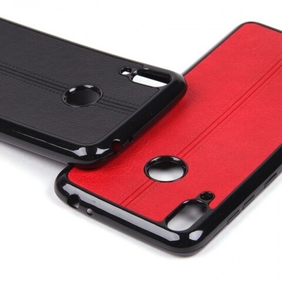 Панель из экокожи для Huawei Honor 8С, 010498 Красный