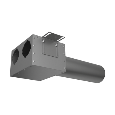 Присоединительная коробка VPDL 125/90×2 на 2 выхода (L=400), прямая круглая