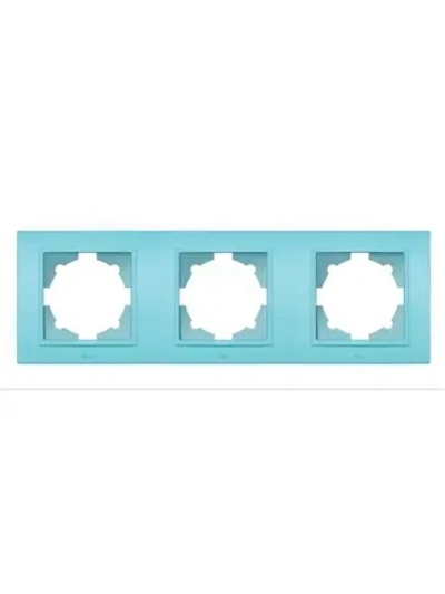 Рамка 3 Поста Универсальная морская волна ZENA