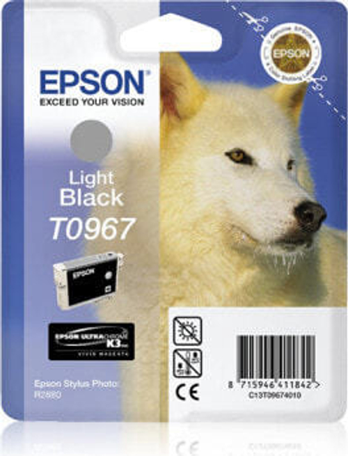 Epson Husky T0967 струйный картридж 1 шт Подлинный Светло-черный C13T09674030