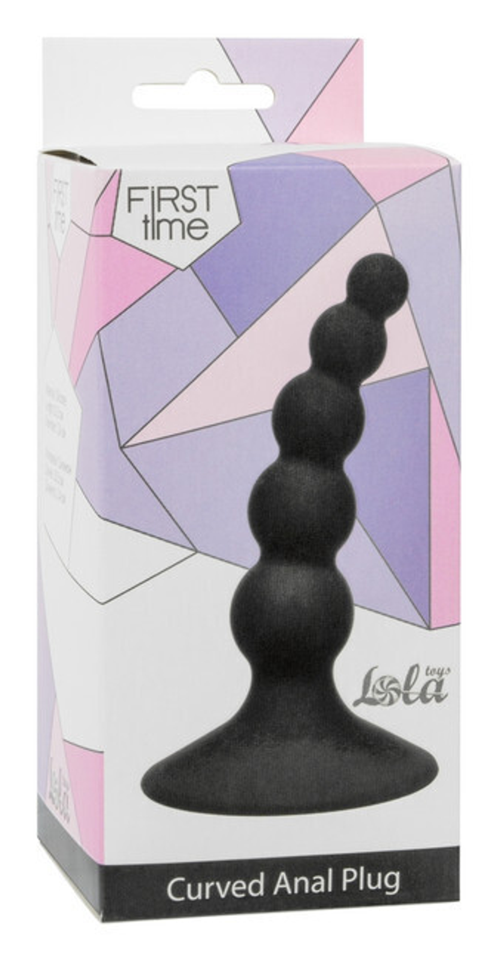 Изогнутый анальный стимулятор на присоске Curved Anal Plug (8,5 см , черный) (Цвет: черный)