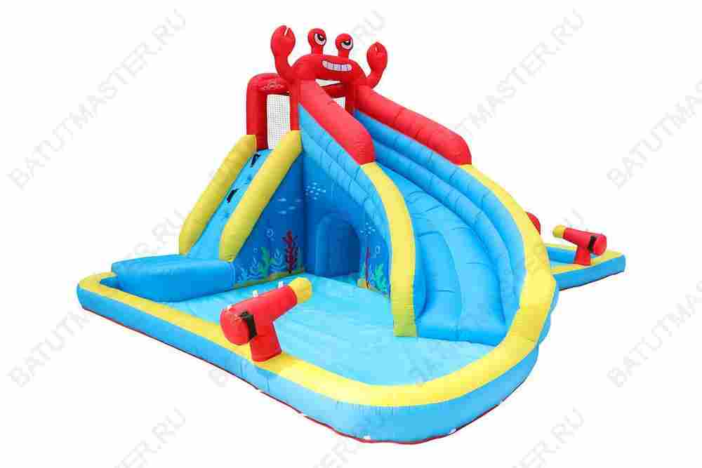 Батут детский для дома "В гостях у краба" 5*4*2,6 м