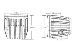 SAE-Серия Dually (4 диода) Отборный жёлтый противотуманный свет (пара)