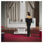 Напольная горизонтальная кондитерская витрина Finist ROYAL R-17