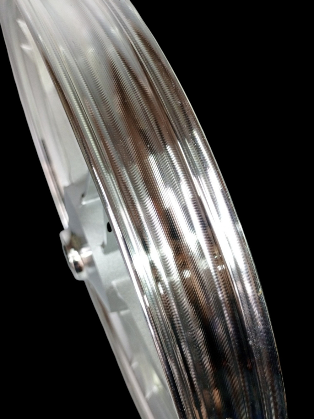 диск передний мопед Альфа (1.2х17, под ось 10мм) Хром