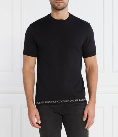 Футболка Emporio Armani - черный(6R1TEB 1JFIZ)