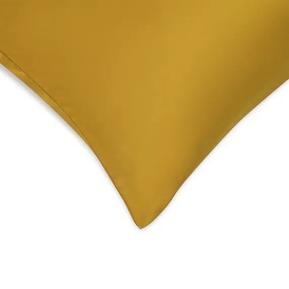 Комплект постельного белья из премиального сатина горчичного цвета из коллекции essential, 150х200 см