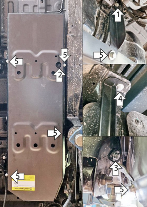 Защита топливного бака для Foton Tunland V9 MOTODOR.77511