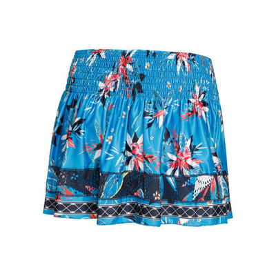 Женская теннисная юбка Lucky in Love Long Beach Bound Smocked Skirt Women - Blue, Multicoloured