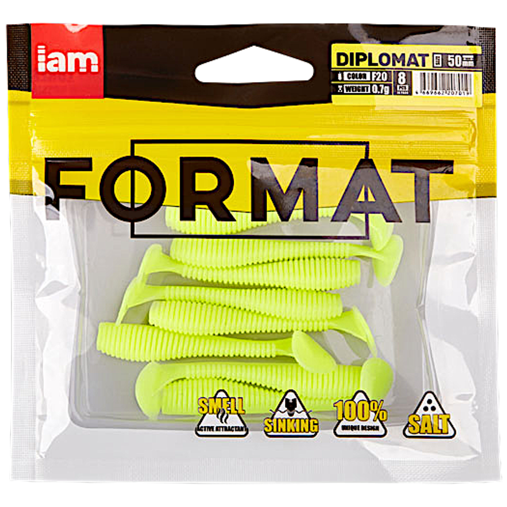 Мягкая приманка IAM Format Diplomat 100мм 6.0г -