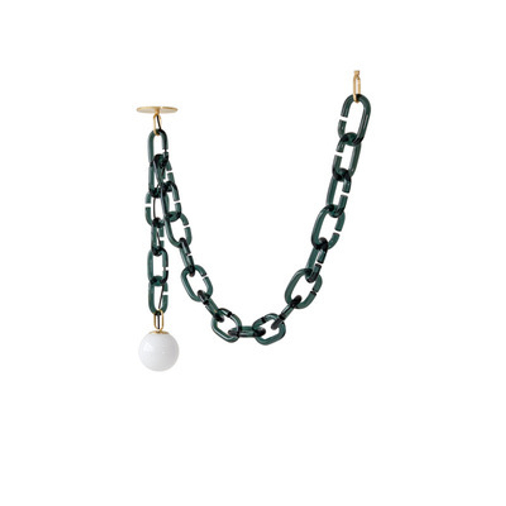 Pendant design lamp  Cerine Swagged Pendant by Trueing Studio (Green)