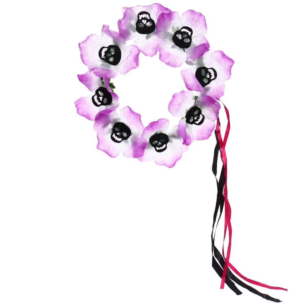 Ободок для волос карнавальный «Helloween - Цветы», микс