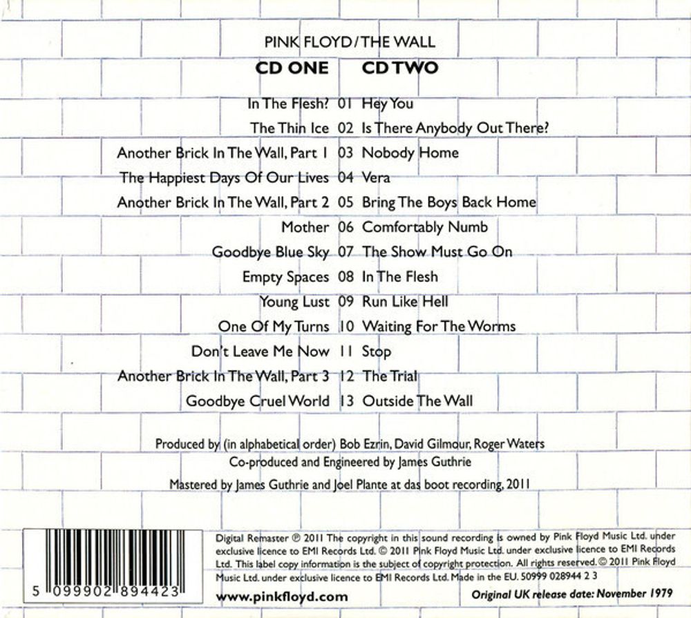 Pink Floyd. The Wall (2 CD)