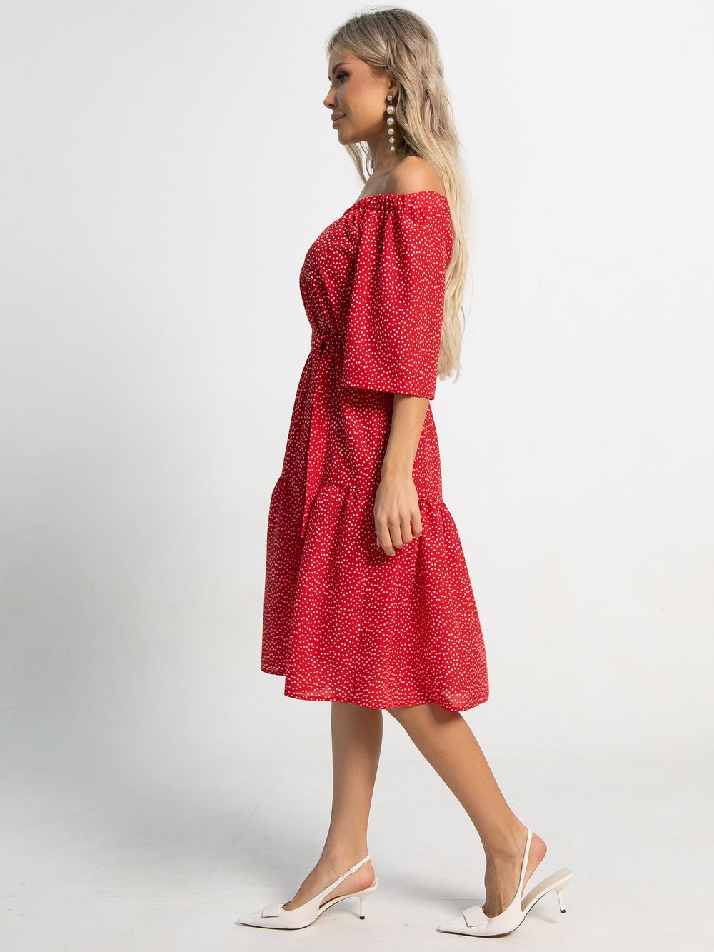 Платье с поясом Дафна (красное) П15524-8М LT Collection