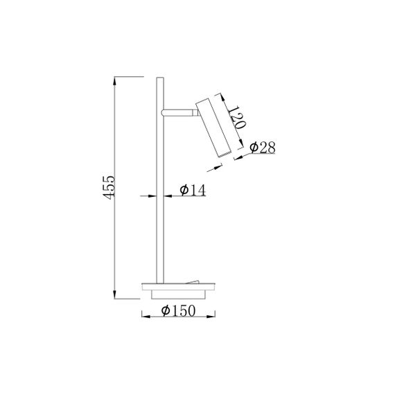 Настольная лампа Maytoni Estudo Z010TL-L8B3K
