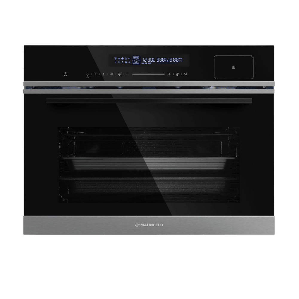 Компактный духовой шкаф электрический с паром MAUNFELD MCMO5016STGB