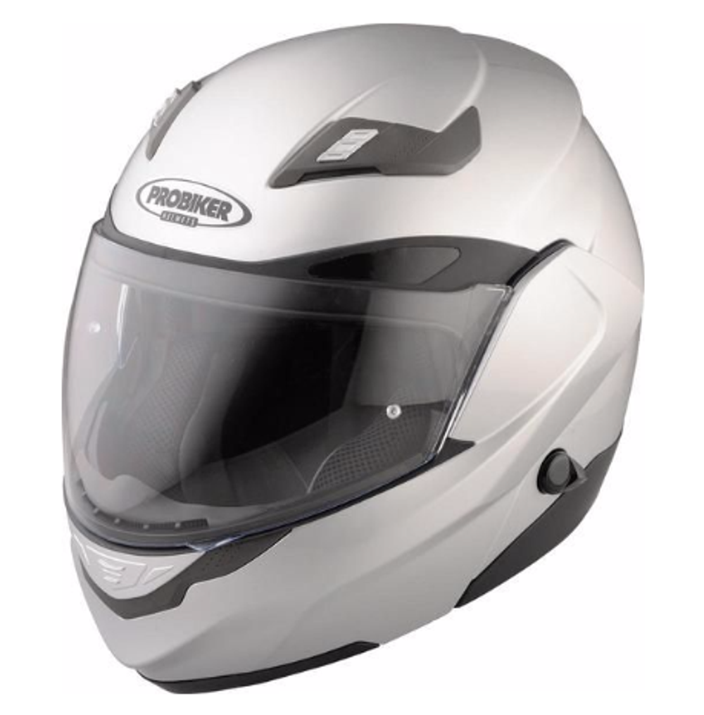 Мотошлем - PROBIKER KX5	FLIP UP (металлик, серебряный)