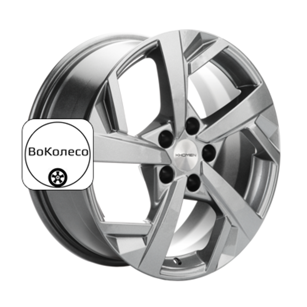 7x17/5x112 ET43 D57,1 KHW1712 (Karoq/Octavia/Passat/Tiguan) Gray (сфера) Khomen Wheels