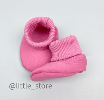 Пинетки "Simple" из футера с начесом, Барби