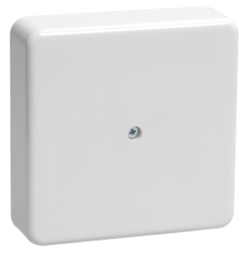 Коробка распаячная КМ41216-01 для открытой проводки безгалогенная (HF) 75х75х28 белая (6 клемм 6мм2)