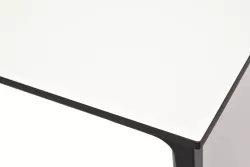 "Малага" обеденный стол из HPL 90х90см, цвет молочный, каркас черный