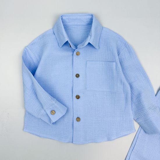 Комплект муслиновый, Голубой