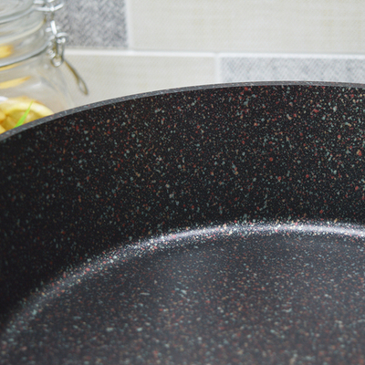 Сковорода 28см высота 7см ENERGY Agate Induction с несъемной ручкой, Ис8281A