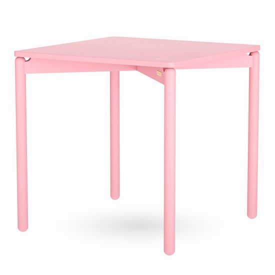 Стол обеденный saga, 75х75 см, розовый