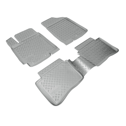 Ковры в салон Norplast/Unidec для Kia Rio в кузове RUS QB (2011-)Полиуретан,Серый, арт.NPL-Po-43-37-G