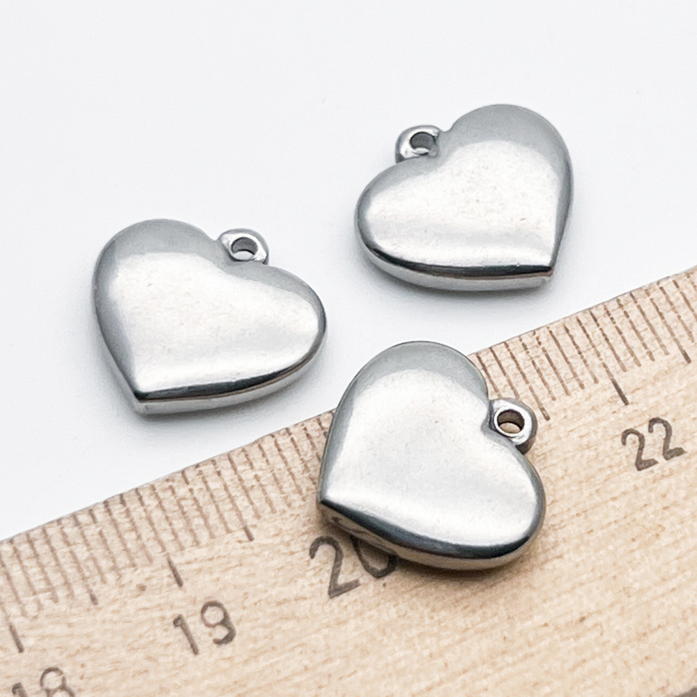 Подвеска Сердце, сталь, размер 16*16 мм, цена за 1 шт