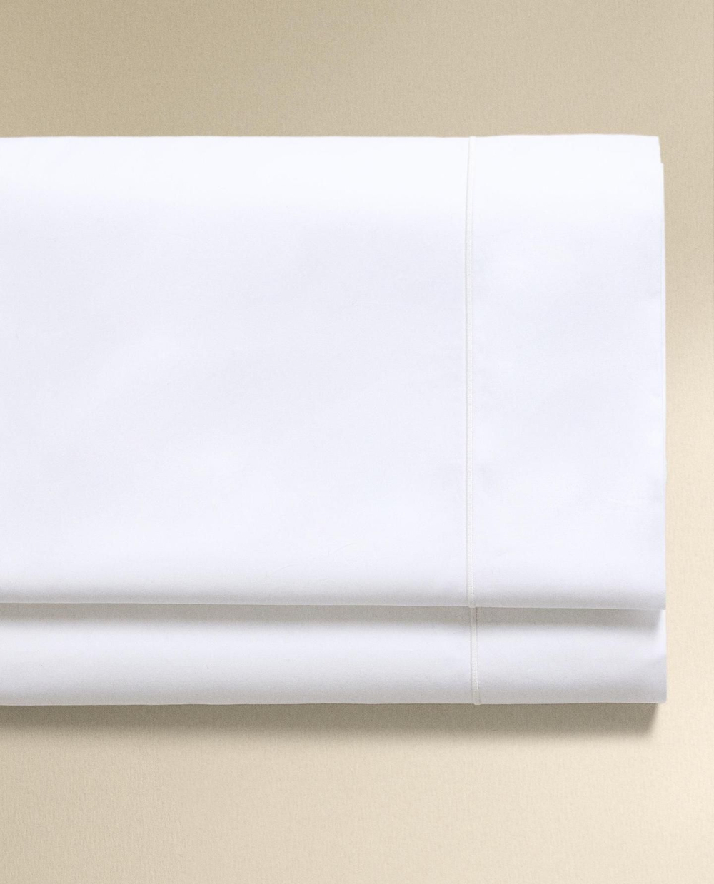 Zara Home - Простыня из хлопковой ситцевой гирлянды (800 нитей), белый, 240x280 см