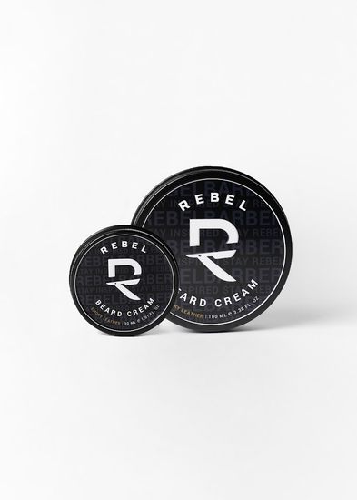 Премиальный крем для бороды и усов REBEL BARBER Smoky Leather 100 мл