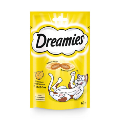 Dreamies лакомые подушечки с сыром 60г