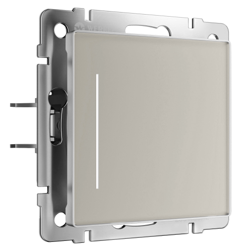 Умный сенсорный выключатель одноклавишный (дымчатый) W4513641