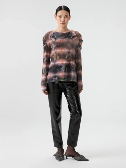 Лонгслив из сетки с принтом "Анна" OLA OLA