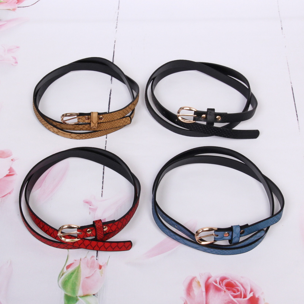 Ремень женский «Elegance - Crocodile», микс 6 цветов, 105*1,3см