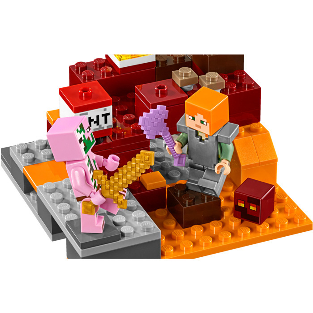 LEGO Minecraft: Бой в Подземелье 21139 — The Nether Fight — Лего Майнкрафт
