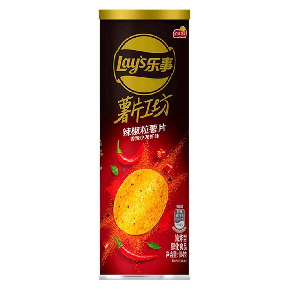 Картофельные чипсы Lay&#39;s со вкусом раков и острого перца, 104 г