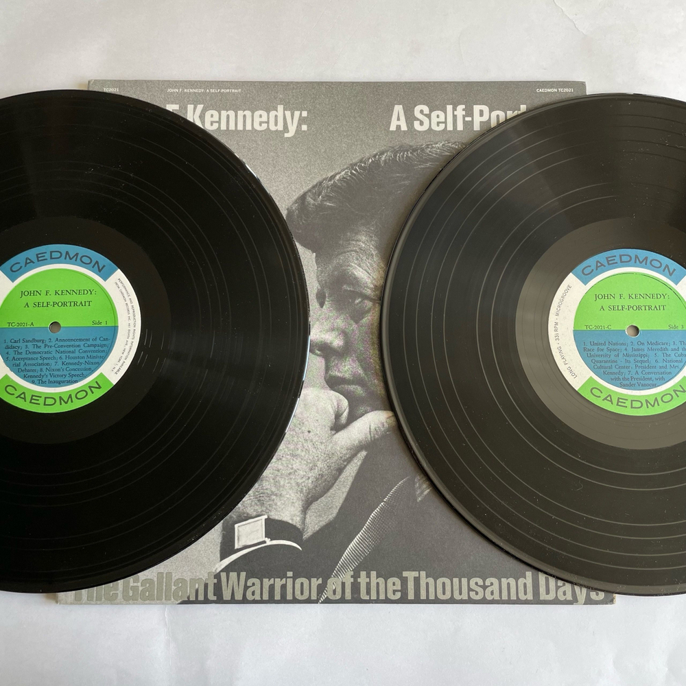 Винтажная виниловая пластинка LP Джон Ф. Кеннеди, John F. Kennedy, John F. Kennedy, A Self Portrait (The Gallant Warrior Of The Thousand Days) (США 1964)
