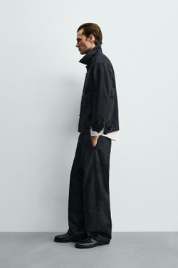 ZARA ДЖИНСЫ ЧИНОС BARREL FIT, ИНДИГО